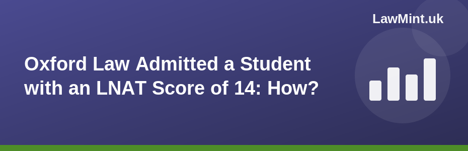 Oxford Law Admitted a Student with an LNAT Score of 14: How?